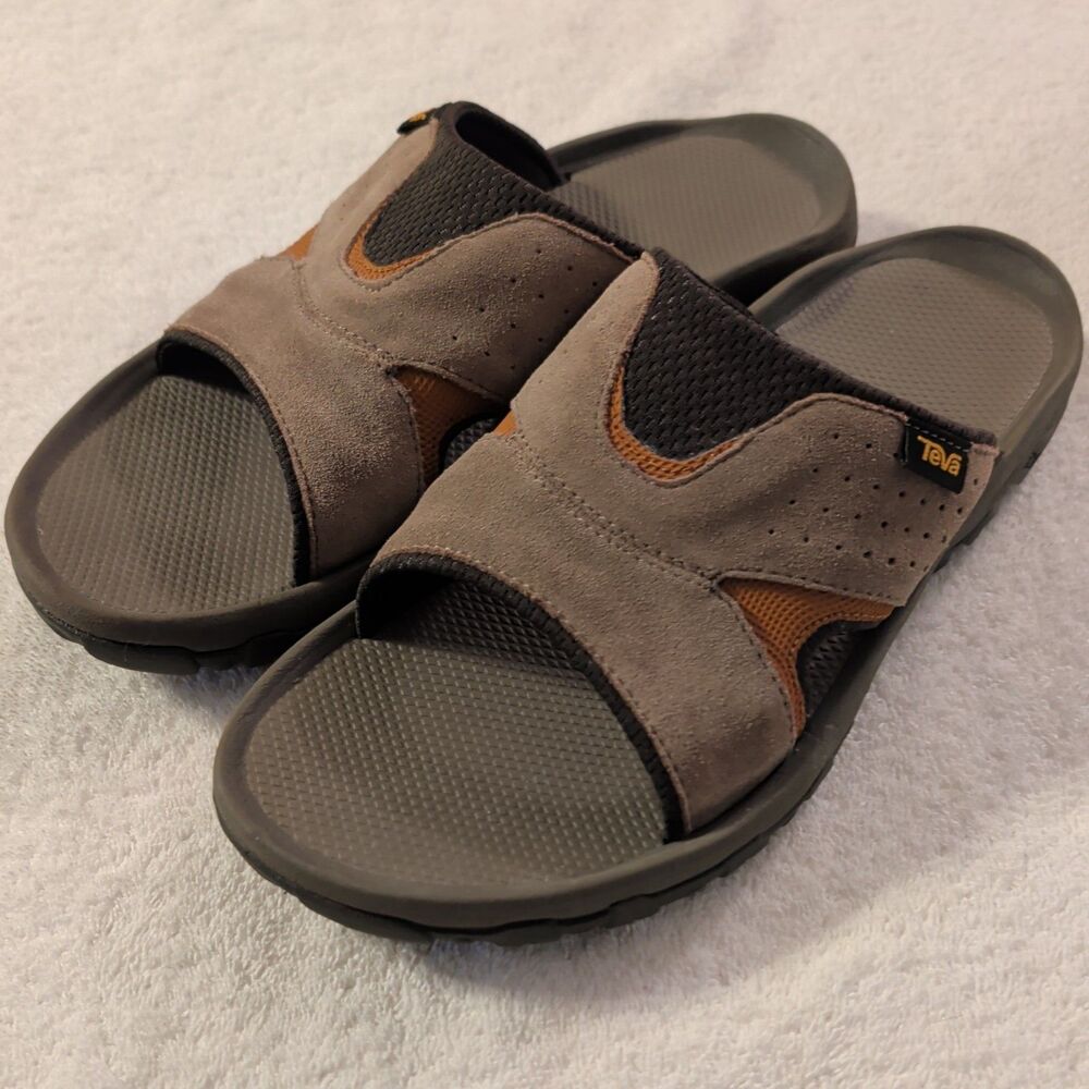 Teva Men’s Katavi 2 Slide Sandals Tan Slip On USA Size M11